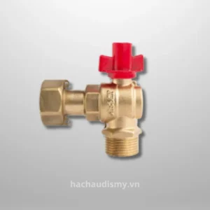 Van góc đồng hồ có van 1 chiều tay khoá lắp Trước đồng hồ Dismy PN16
